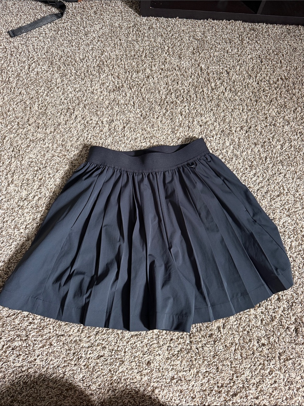 Nike Black Pleated Circle Skater Skirt